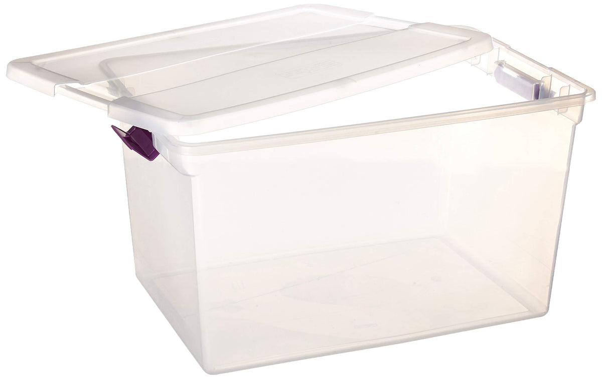 66-Quart Clear Latch Storage Tote