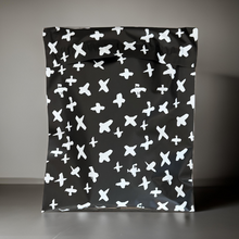 Designer Poly Mailers – Black & White Abstract Pattern – 10x13 Inches, Self-Sealing, Waterproof, Tear-Resistant Shipping Bags for Small Business & E-Commerce (Pack of 50)