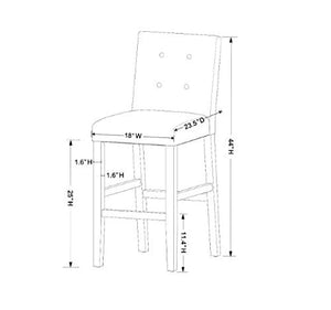 29" Ewing Modern Barstool with Buttons - Project 62