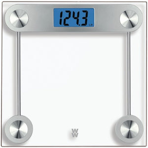 WW Scales by Conair Digital Glass with Blue Backlight Display - WW (Formerly Weight Watchers) Scales