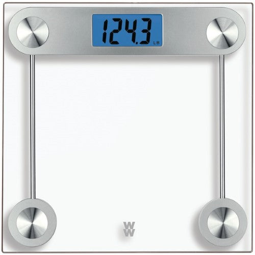 WW Scales by Conair Digital Glass with Blue Backlight Display - WW (Formerly Weight Watchers) Scales