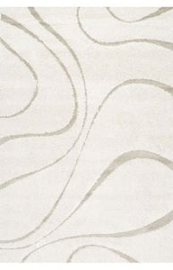 Rugs USA Shaggy Curves 5' 3 x 7' 6 cream Area Rug