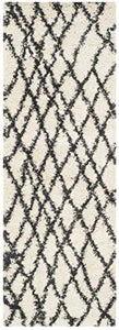 Safavieh Belize Shag Collection SGB482D Taupe and Grey Runner