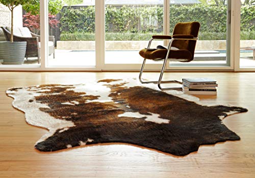 Loloi II GC-05 Grand Canyon Collection Faux Cowhide Area Rug, 3'-10