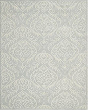 Safavieh Bella Collection BEL445A Handmade Silver and Ivory Premium Wool Area Rug