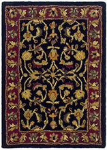 Safavieh Heritage Collection HG953A Handmade Traditional Oriental Black and Red Wool Area Rug