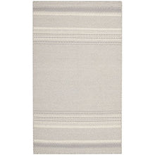 Safavieh Kilim Collection KLM419A Hand Woven Light Blue and Ivory Premium Wool Area Rug