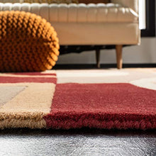 Safavieh Rodeo Drive Collection RD845B Handmade Modern Abstract Art Blue and Multi Wool Runner
