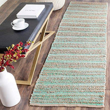 Safavieh Cape Cod Collection CAP851C Hand Woven Green Cotton Area Rug, 2 feet by 3 feet (2' x 3')