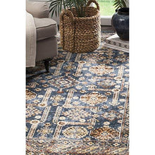 Safavieh Bijar Collection BIJ653B Traditional Oriental Vintage Royal Blue and Ivory Runner