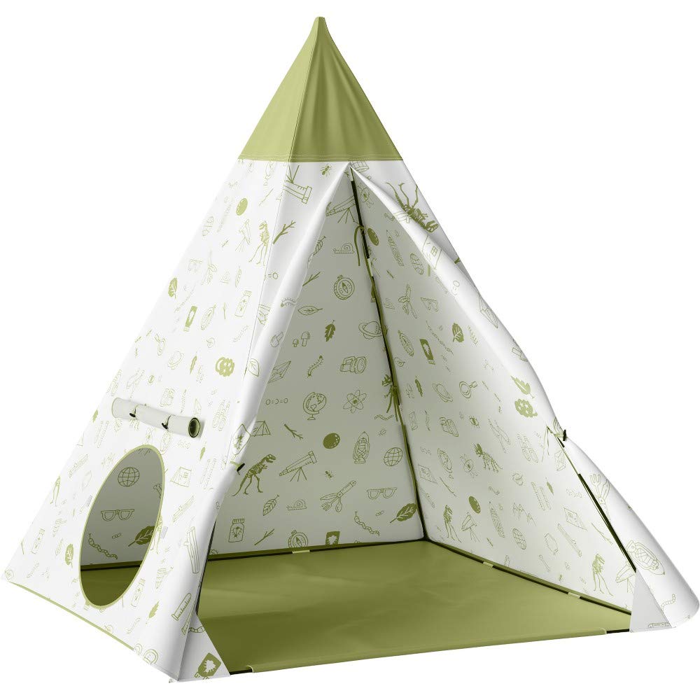 Pillowfort Kids Teepee, Backyard Icons Green