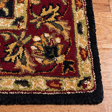 Safavieh Heritage Collection HG953A Handmade Traditional Oriental Black and Red Wool Area Rug