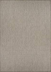 Couristan Recife Saddle Stitch Indoor/Outdoor Area Rug Champagne/Taupe, 5'10" x 9'2"