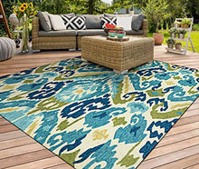 Couristan Covington 2263/0702 Rug, 2-Feet by 4-Feet, Delfina/Azure-Lemon