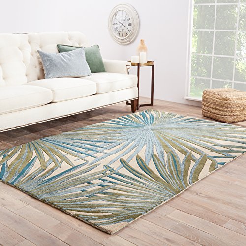 Jaipur Living Palmetto Hand-Tufted Novelty Blue Area Rug (5' X 8')