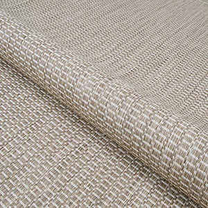 Couristan Recife Saddle Stitch Indoor/Outdoor Area Rug Champagne/Taupe, 5'10" x 9'2"