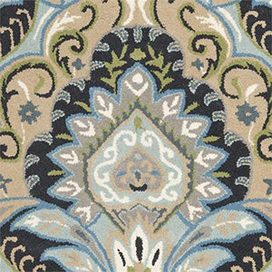 Safavieh Wyndham Collection WYD374A Handmade Blue and Multi Wool Area Rug