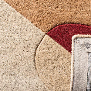 Safavieh Rodeo Drive Collection RD845B Handmade Modern Abstract Art Blue and Multi Wool Runner