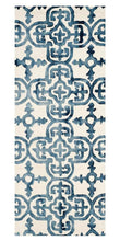 Safavieh Dip Dye Collection DDY711A Handmade Moroccan Geometric Watercolor Ivory and Blue Wool Area Rug