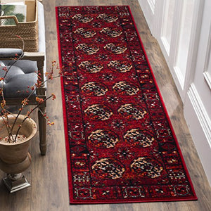 Safavieh Vintage Hamadan Collection VTH212A Antiqued Oriental Red and Multi Runner