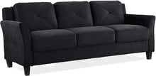 Micro-fabric Sofa, Black