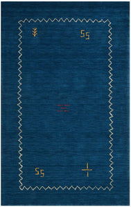 Safavieh Himalaya Collection HIM583A Handmade Blue Premium Wool Area Rug