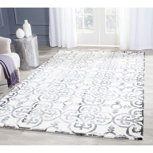 Safavieh Dip Dye Collection DDY711A Handmade Moroccan Geometric Watercolor Ivory and Blue Wool Area Rug