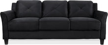 Micro-fabric Sofa, Black