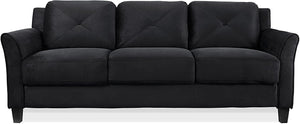 Micro-fabric Sofa, Black