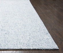 Rizzy Home Brindleton Collection Wool Area Rug, 5' x 8', Blue/Gray/Rust/Blue Solid