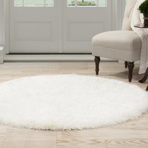 Lavish Home Lavish Home Shag Area Rug, Beige, 5'