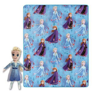 Frozen 2 Elsa 40"x50" Blanket and Plush Pillow Set