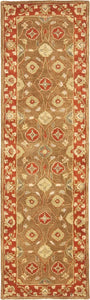 Safavieh Heritage Collection HG963A Handmade Traditional Oriental Beige and Rust Wool Area Rug