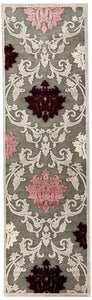 Fables Floral Scroll Pattern Area Rug