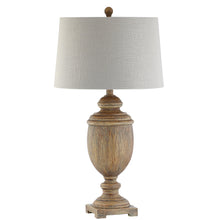 Jonathan Y 30.5" Resin LED Table Lamp, Brown Faux Wood, Coastal, Bohemian, Bulb Included
