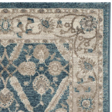 Safavieh Sofia Collection SOF378C Vintage Blue and Beige Distressed Runner