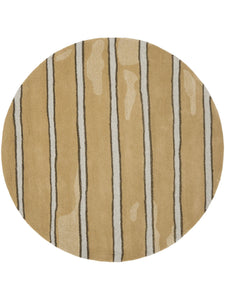 Safavieh Martha Stewart Collection MSR3617A Wheat Beige Premium Wool and Viscose Chalk Stripe Wheat Beige Area Rug