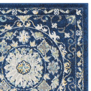 Safavieh Evoke Collection EVK252A Navy and Ivory Area Rug