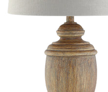 Jonathan Y 30.5" Resin LED Table Lamp, Brown Faux Wood, Coastal, Bohemian, Bulb Included