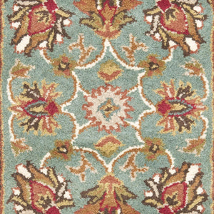 Safavieh Heritage Collection HG812A Handmade Traditional Oriental Brown and Blue Wool Area Rug