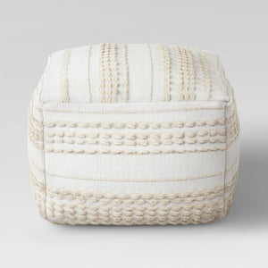 Lory Pouf Neutral Textured - Opalhouse