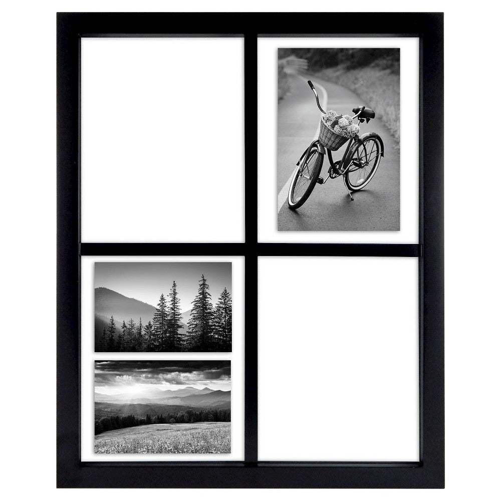 Windowpane Collage Black Frame, Holds 5