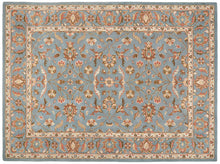 Safavieh Heritage Collection HG969A Handmade Traditional Oriental Blue Wool Area Rug