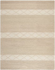 Safavieh Natura Collection NAT217A Handmade Beige Wool Area Rug