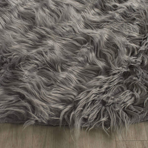 Safavieh Faux Silky Sheepskin FSS235A Ivory Area Shag Rug