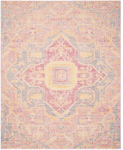 Safavieh WDS329F-3 Windsor Collection Rose and Seafoam Cotton Area Rug, 3' x 5'