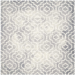 Safavieh Dip Dye Collection DDY538C Handmade Geometric Moroccan Watercolor Grey and Ivory Wool Area Rug