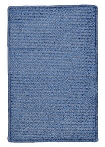 Simple Chenille Rug, 2 by 3-Feet, Petal Blue