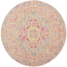 Safavieh WDS329F-3 Windsor Collection Rose and Seafoam Cotton Area Rug, 3' x 5'