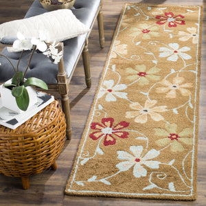 Safavieh Blossom Collection BLM784A Handmade Brown and Multi Wool Area Rug